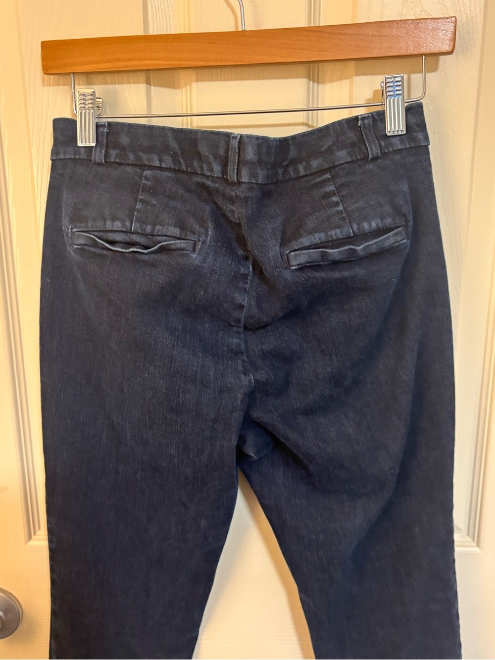 Banana Republic Sloan Crop Pants Navy Stretch Tailored Size 6 - Picture 6 of 6